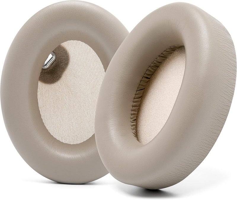 WC Wicked Cushions Extra Thick Earpads for Sony WH1000XM4 Headphones - Soft PU Leather Cushions, Luxurious Noise Isolating Memory Foam, Added Thickness Without Disabling On/Off Sensor | Beige - Image 1